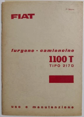 Auto D’Epoca Fiat Furgone Camioncino 1100 DT Libretto uso e manutenzione - Immagine 1 di 4