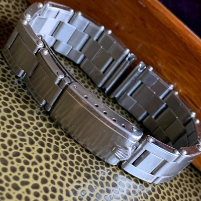 Rolex 17 mm remache extremos rectos pulsera de acero inoxidable se adapta a Bubbleback Foto 1 de 4
