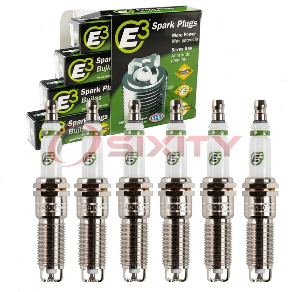 6 bujías E3 para Chrysler Sebring 2001-2010 2,7 L V6 cable de encendido vn Foto 1 de 4