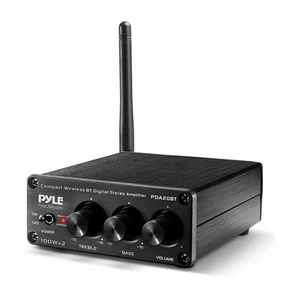 Pyle 2x100W Multi-Channel Stereo Receiver RCA L/R 200 Watt Dolby PDA20BT - Picture 1 of 7