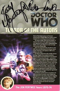Doctor Who: Terror of the Autons DVD Insert Signed by RICHARD FRANKLIN + 1 - Picture 1 of 1