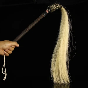 Collezione Tempio Tibetano Old Horsetail Spolvering Vyajana Great Ultimate Whisk - Foto 1 di 6