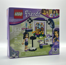 LEGO Friends Emma's Photo Studio 41305 Set 96pcs Emma Animals Ages 5-12