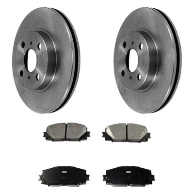 For Toyota Prius C 12-17 DuraGo Plain Front Brake Kit w Ceramic Pads Foto 1 de 4