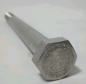 Tornillo de cabeza hexagonal de 3/4-10 x 9" acero inoxidable 304 con arandelas y tuerca - Imagen 1 de 3