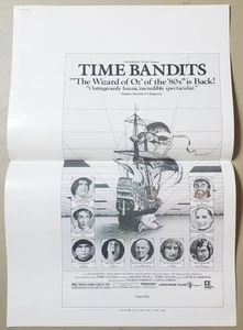 Time Bandits - 1981 Original Cine Anuncio Slicks (4 Hojas) Compañero Promocional - Imagen 1 de 2
