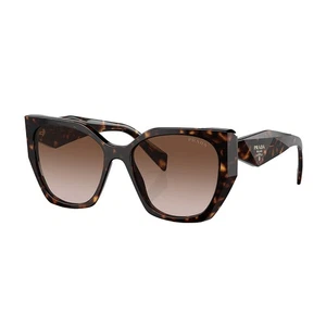Gafas de sol Prada PR 19ZS 2AU6S1 tortuga plástico mariposa lentes degradadas marrones - Imagen 1 de 3