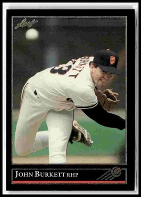 1992 Leaf #179 John Burkett Black Gold - Image 1 of 2