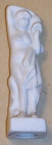 VINTAGE GESSO DONNA PORTATORE D'ACQUA, STATUINA NUDA, 3 3/8", GIAPPONE - Foto 1 di 1