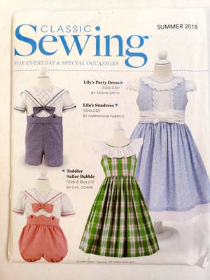 Sailor Bubble Suit Dress Girls Boys 1-12 Classic Sewing Pattern UC Summer 2018 - Image 1 of 4