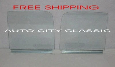 Chevy 1951 1952 1953 1954 puerta de camioneta vidrio transparente con par de marcos inferiores Foto 1 de 4