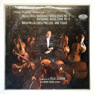 Felix Slatkin/Villa-Lobos/Bach: The Cello Galaxy Vinyl Record (1962) Foto 1 de 4
