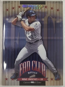 2002 DONRUSS FAN CLUB 216 ⚾️⚾️ MIKE SWEENEY CAREER STAT LINE SP /302 - Picture 1 of 2
