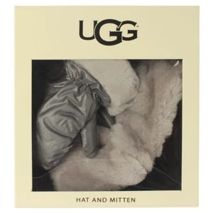 UGG Fabric Pom Hat & Mitten Boxed Set/ NYLON/#15067/ 2-4 years/Grey/MSRP $85.00 - Picture 1 of 4