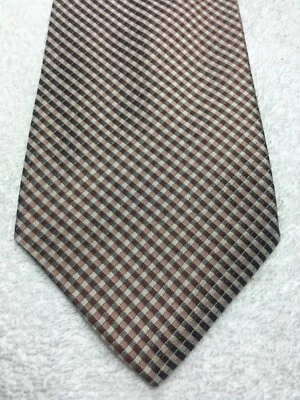 BANANA REPUBLIC MENS TIE BROWN AND MUTED PINK STRIPED 4 X 59 NWOT - Image 1 of 4