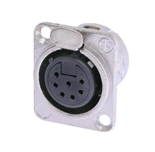 Conector de chasis hembra Neutrik NC7FD-L-B-1 7 pines XLR, negro/dorado Foto 1 de 1