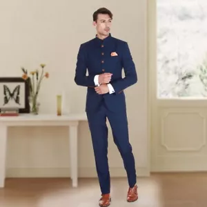 Men Custom Made Groom Groomsmen Jodhpuri Wedding Men Suit Tailored Bespoke Suit - Picture 1 of 6
