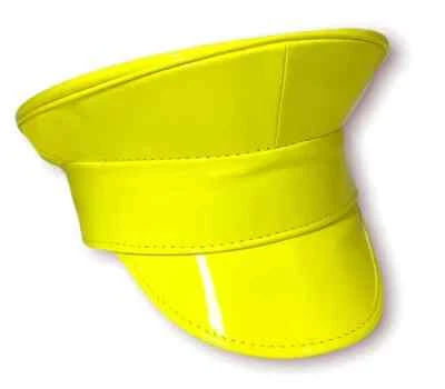 Простая лакированная кожа капитан шляпа костюм для Хэллоуина косплей готический клуб фестиваль - Изображение 1 из 4