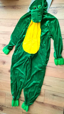 Kids Green Crocodile Alligator Book Week Fancy Dress Costume New 140 cm 7-9 - Image 1 of 4