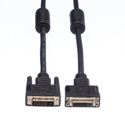 Verlängerungskabel DVI, DVI Stecker-Buchse, (24+1) dual link, 1,0 m - Bild 1 von 3