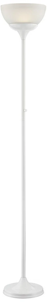Lite Source - LS-83024WHT - Ward LED Light Torchiere Floor Lamp - White - Image 1 of 4