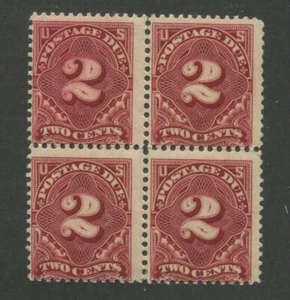 1910 United States Postage Due Stamp #J46 Mint Never Hinged Fine OG Block of 4 - Picture 1 of 2