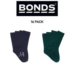 Bonds Kids School Oxford Crew Socks Ultimate Comfort and Softness 16 Pack RY4X4N - Picture 1 of 5
