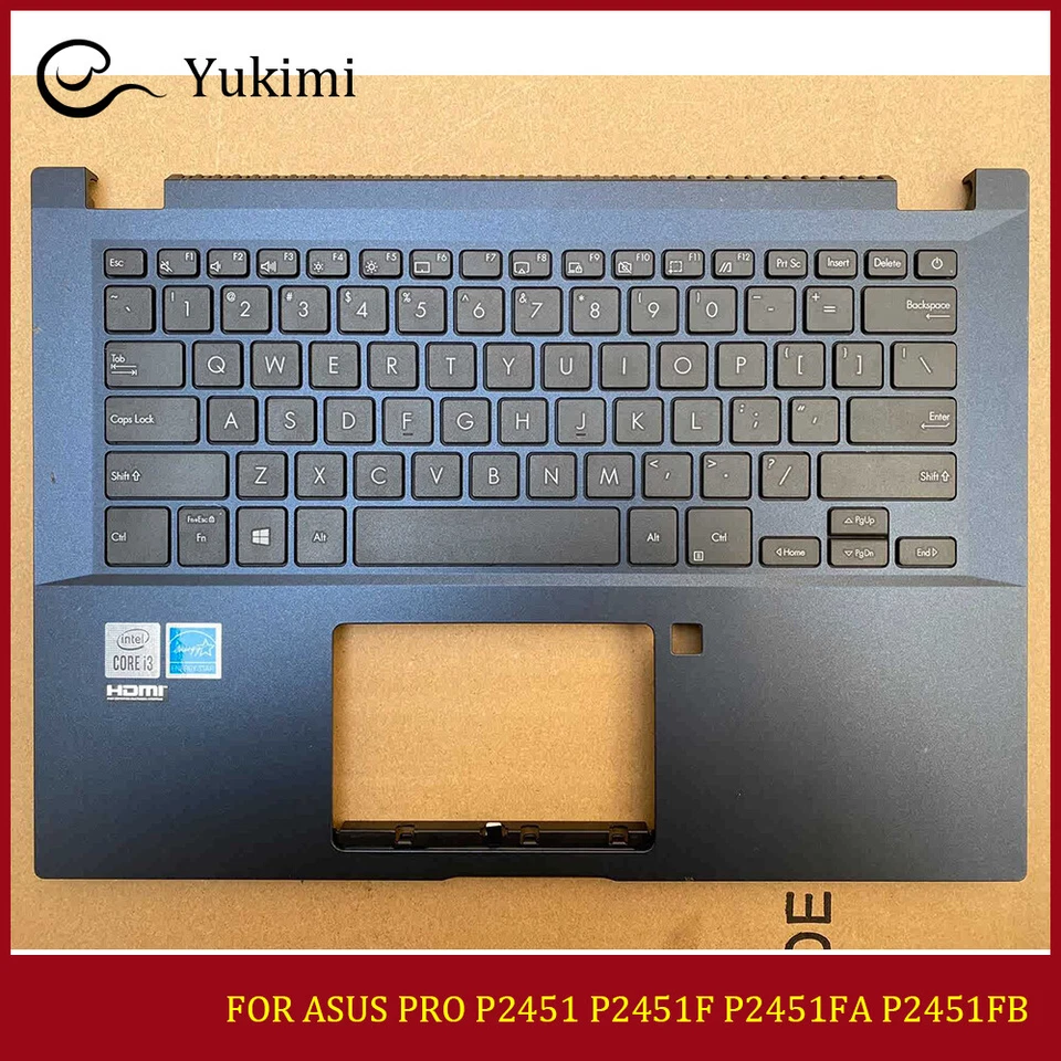 PARA ASUS PRO P2451 P2451F P2451FA P2451FB Teclado Apoyamanos Superior Carcasa C Azul Foto 1 de 3
