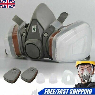 For 6200 Half Face Gas Mask Cover Painting Spraying Respirator Work Facepiece RD • 8.99£