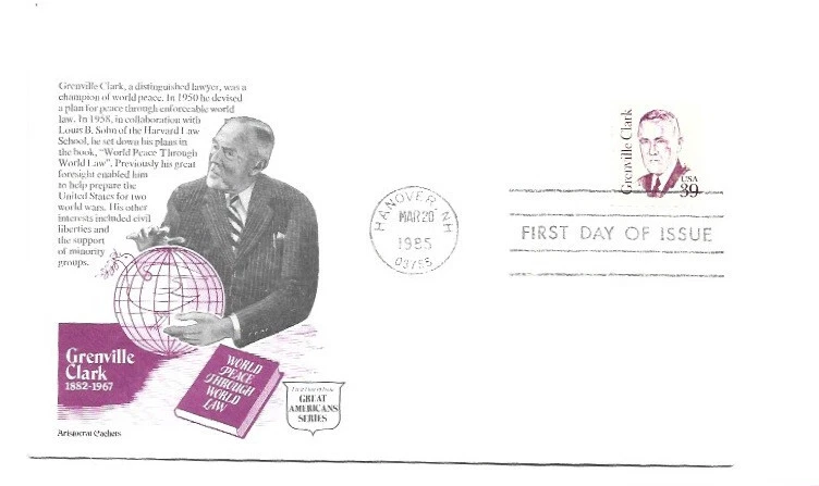 1867 39c Grenville Clark, Aristocrat Cachets FDC - Image 1 of 1