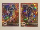 Kyle Pitts 2021 Prizm Dp #103 Purple Wave + Red Cracked Ice | Rookie Rc Lot X2