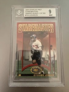 Keyshawn Johnson 2000 Donruss Staremasters Beckett #/1500 Grade 9 Mint - Bild 1 von 3