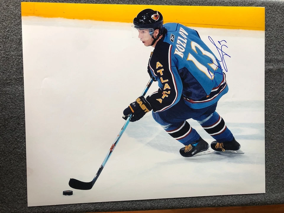 Viacheslav Slava Kozlov Firmado Atlanta Thrashers 16x20 Timeless Legends Certificado de Autenticidad Foto 1 de 1