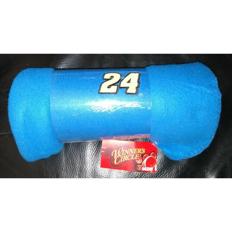 NASCAR 40x58 Fleece Throw Blanket blue - Gordon #24 Cover