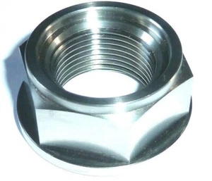 SUZUKI SV 650 SV650 TOP YOKE NUT FLANGED NUT TITANIUM M22X1.5 NEW R2C9 - Picture 1 of 4
