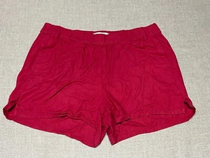 Madewell Pull On Shorts Womens Medium Medium Red Washed - Picture 1 of 7