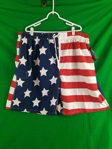 NWT Kanu Surf Swim Trunks Shorts Board Shorts Flag Mens Size 4X - Picture 1 of 7