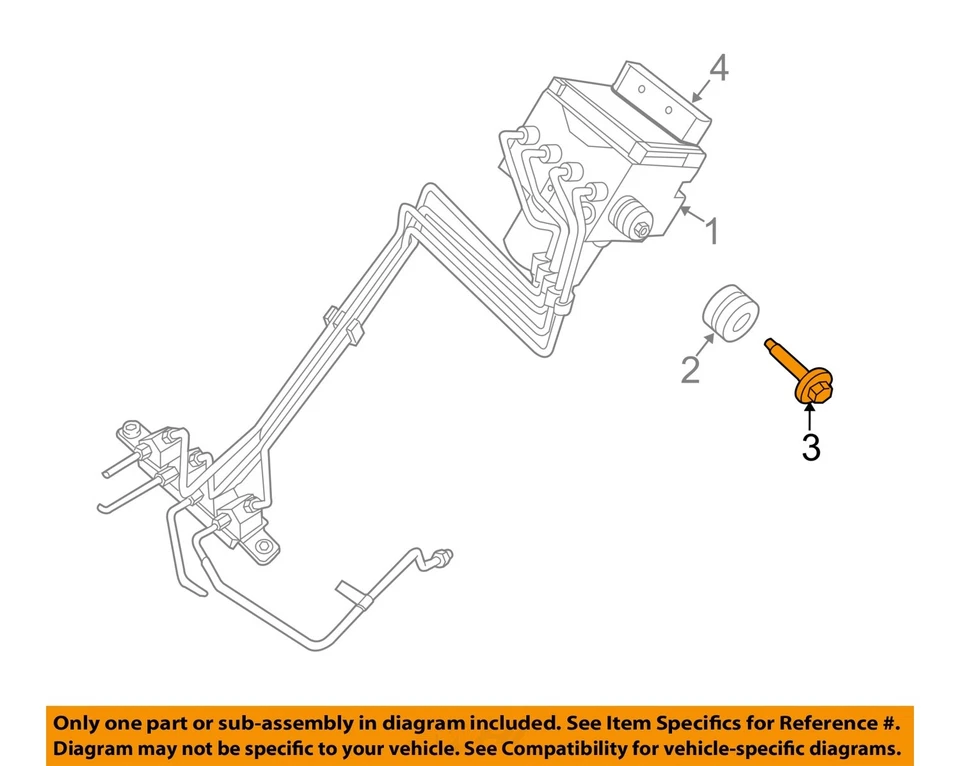 CHRYSLER OEM 03-23 1500 Classic Abs Components-Abs Unidad de control Perno 6507045AA Foto 1 de 2