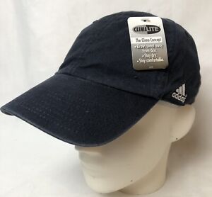 Adidas Climalite Men’s Baseball Cap Hat OS Blue Cotton Adjustable