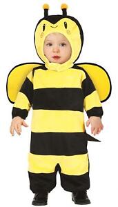 Baby Toddler Bee Fancy Dress Costume With Wings Size 12 - 24 Months