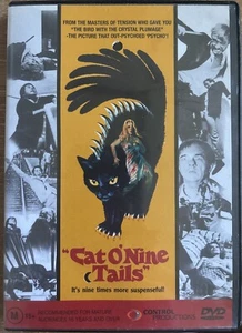 DVD: Cat O'nine Tails - 1971 Italian Horror Mystery, Can He Solve The Mystery - Picture 1 of 3