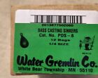 Water Gremlin Fishing Sinkers Case Of 12 Bags 1/4 Size  Bass Lure 100% Charity!