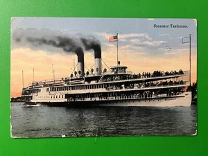 Steamer Tashmoo, Detroit, Michigan MI Postcard ~ DB 1916 ~ White Star Line Fleet - Picture 1 of 2