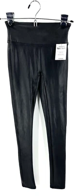 Spanx Faux Leather Leggings Womens XS High Rise Slimming Whimsigoth Grunge Rock - Image 1 of 4