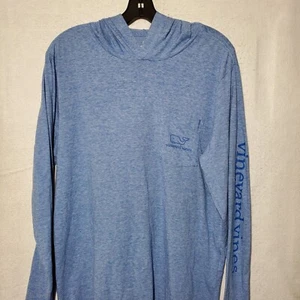 Vineyard Vines Edgartown Men's Size Medium Hoodie Long Sleeve Shirt Lightweight  - Picture 1 of 8