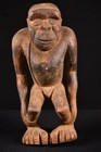 18219 Afrikanische Alte Bulu Affe Figur / Figure Kamerun