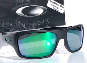 NEW Oakley TURBINE Matte Black PRIZM POLARIZED Jade Lens Sunglass 9263-45 - Picture 1 of 18