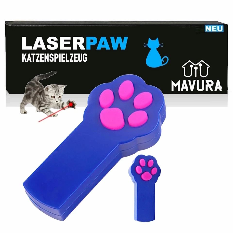 Laserpaw Pointeur Laser Rouge Jouet pour Chat Patte Design Laser Jeu Animal - Photo 1/4
