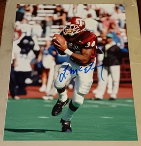 Leeland McElroy Texas A&M Aggies Football SIGNED AUTOGRAPHED 8x10 Photo COA - Picture 1 of 2