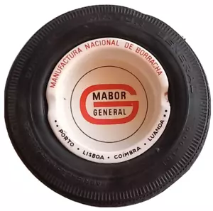 Neumáticos generales de colección Sacavem cerámica Mabor publicidad neumáticos reales cenicero RARO - Imagen 1 de 8